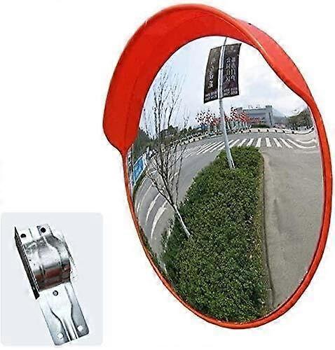 Convex Safety Mirror Outdoor Adjustable Wide Angle Corner View with Impact Resistant Design