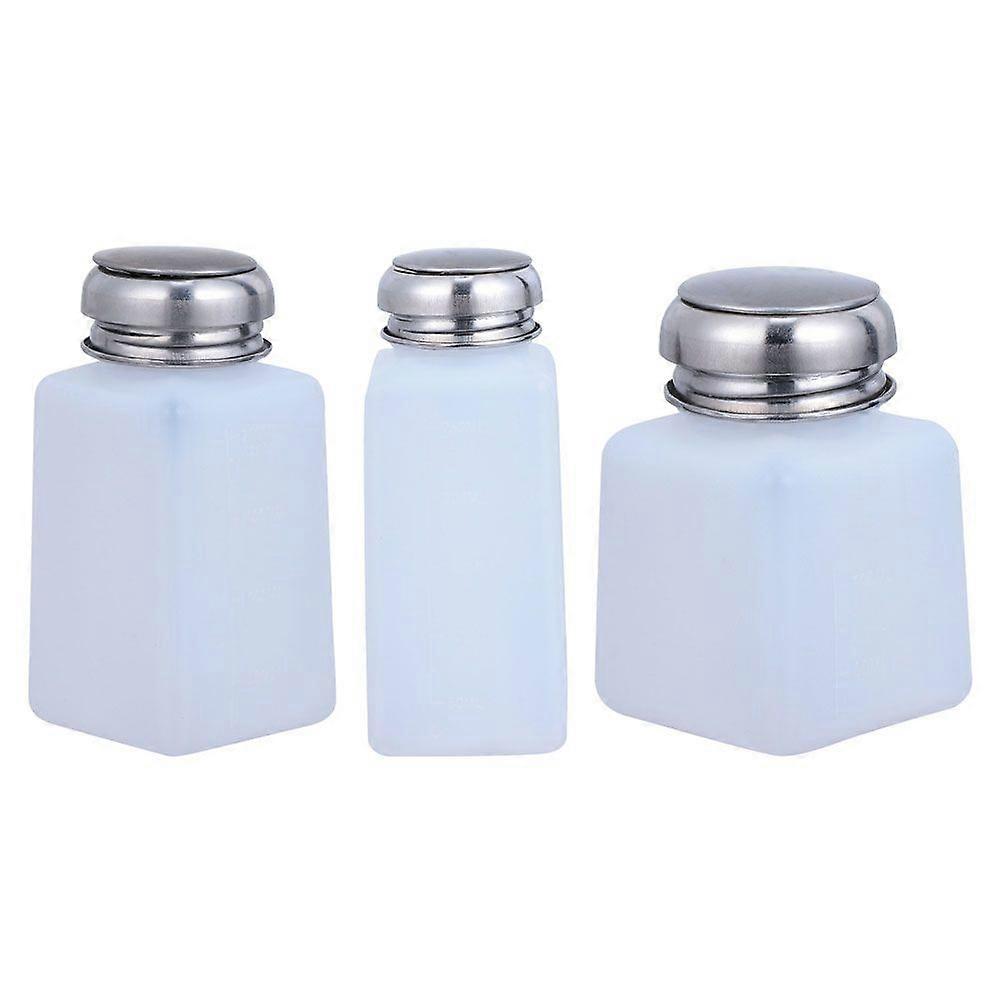 3pcs Convenient Refillable Bottle Push Design Alcohol Bottle Anti-static Bottle