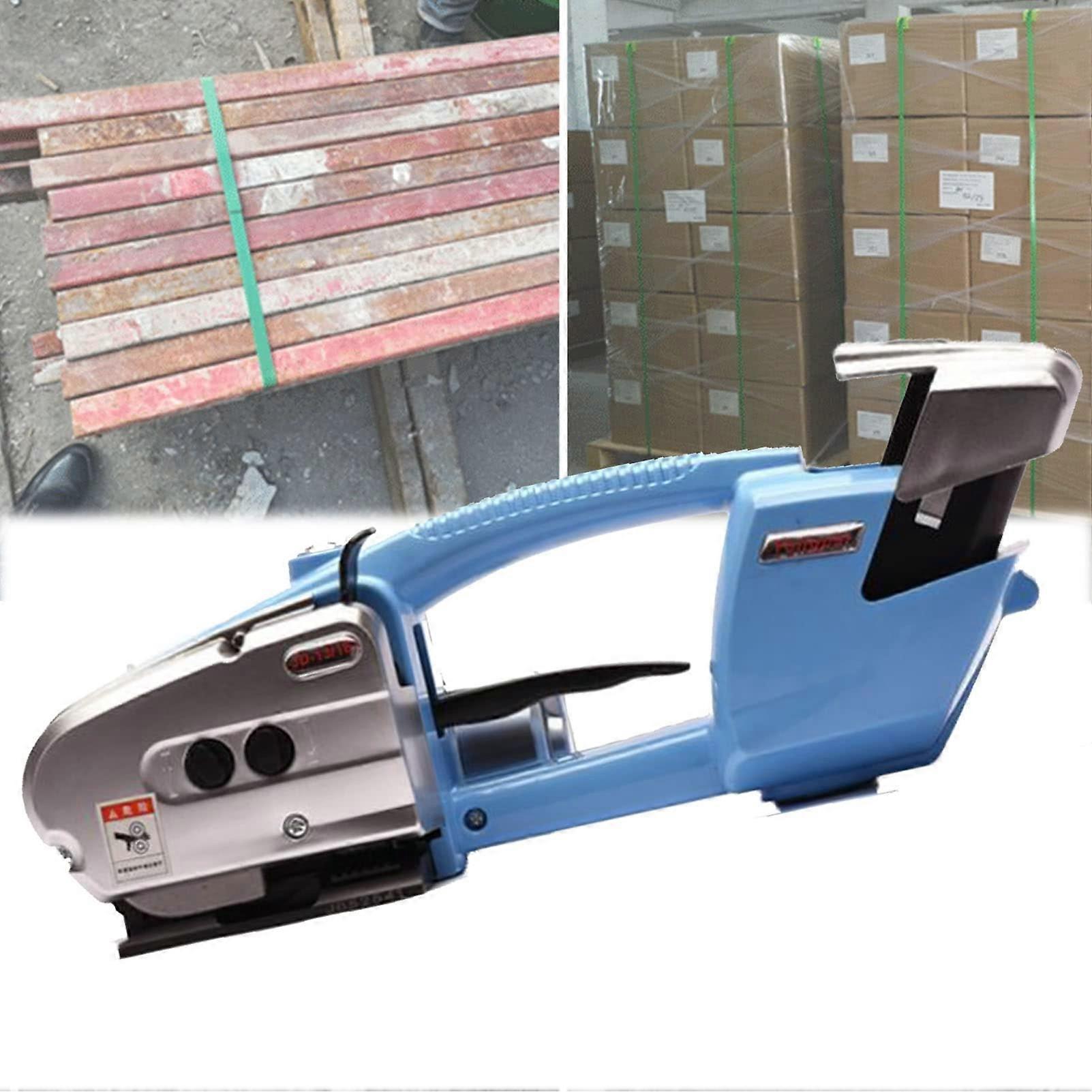 Electric Strapping Tool with Dual Battery Power, Automatic Tension Control for PET PP Packaging