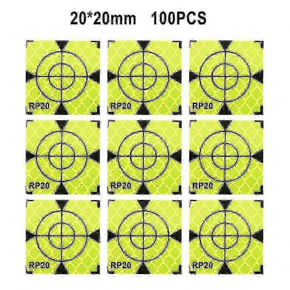 100pcs Reflective Tape Sheets for Total Station Targets