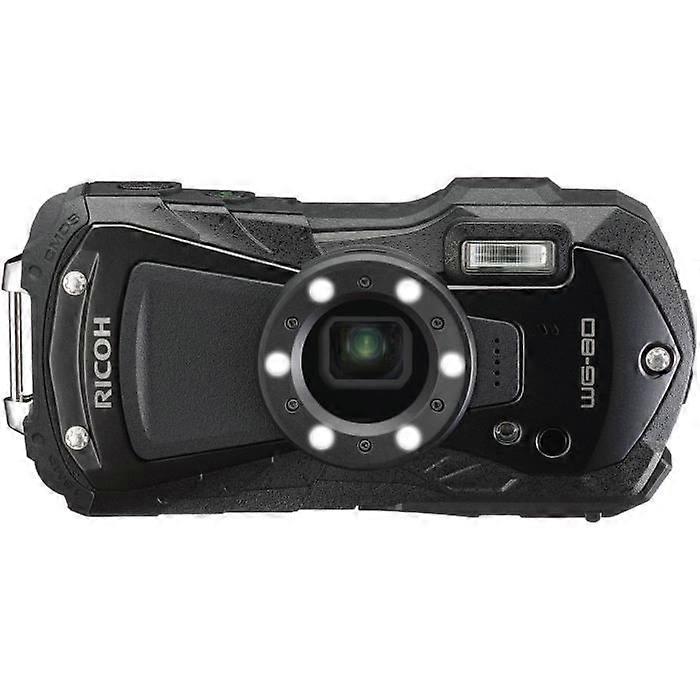 RICOH WG 80 Waterproof Compact Camera - 16 Megapixels - Robust - LED lighting - 5X Optical Zoom - Black