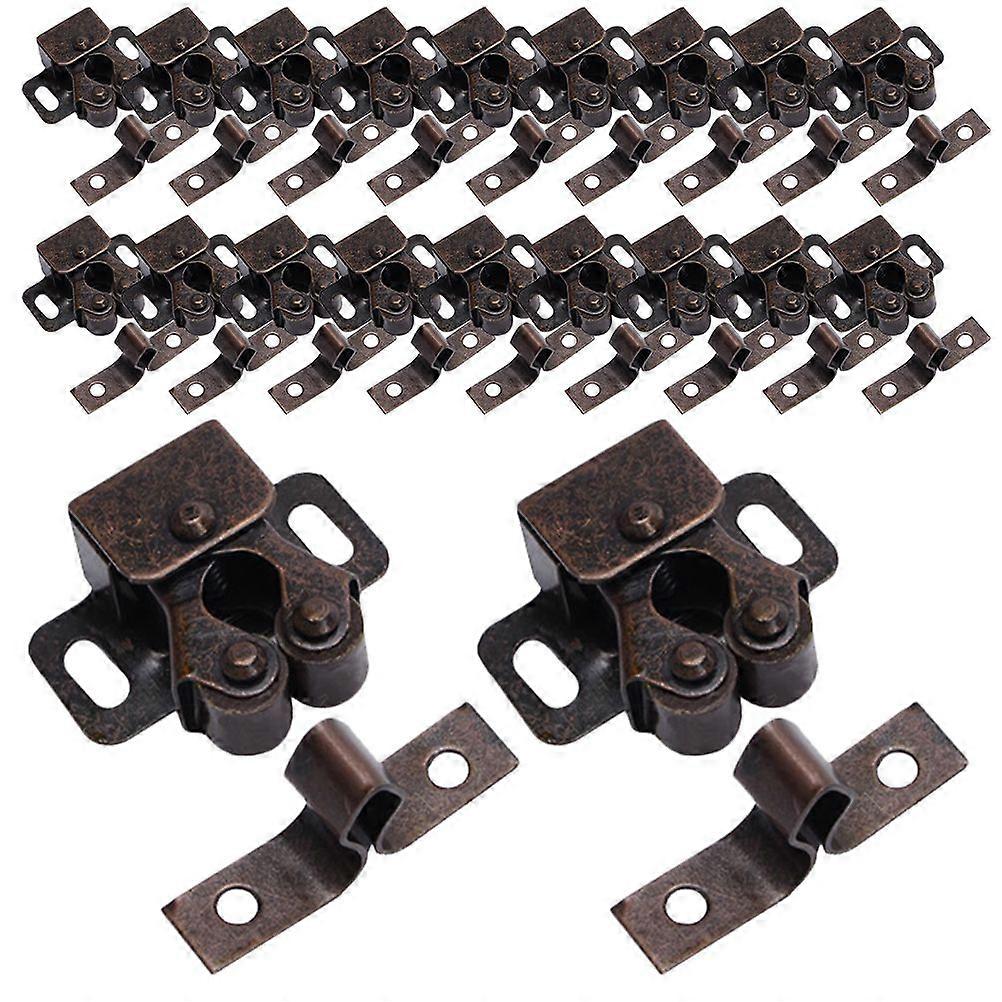 20pcs Screen Door Rollers Replacement Double Roller Catch for Cupboard Closet Door