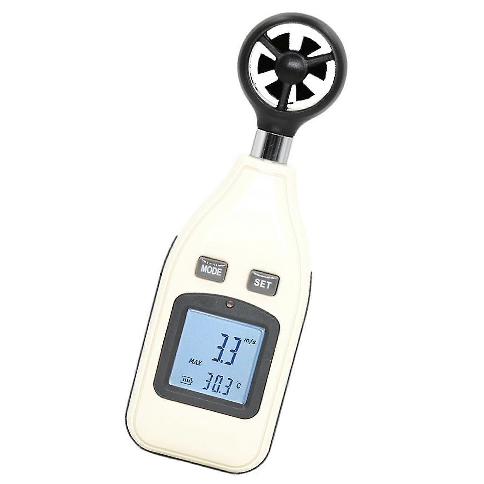 Digital Anemometer Wind Speed Meter with Precise Air Speed and Temperature for Outdoor Use