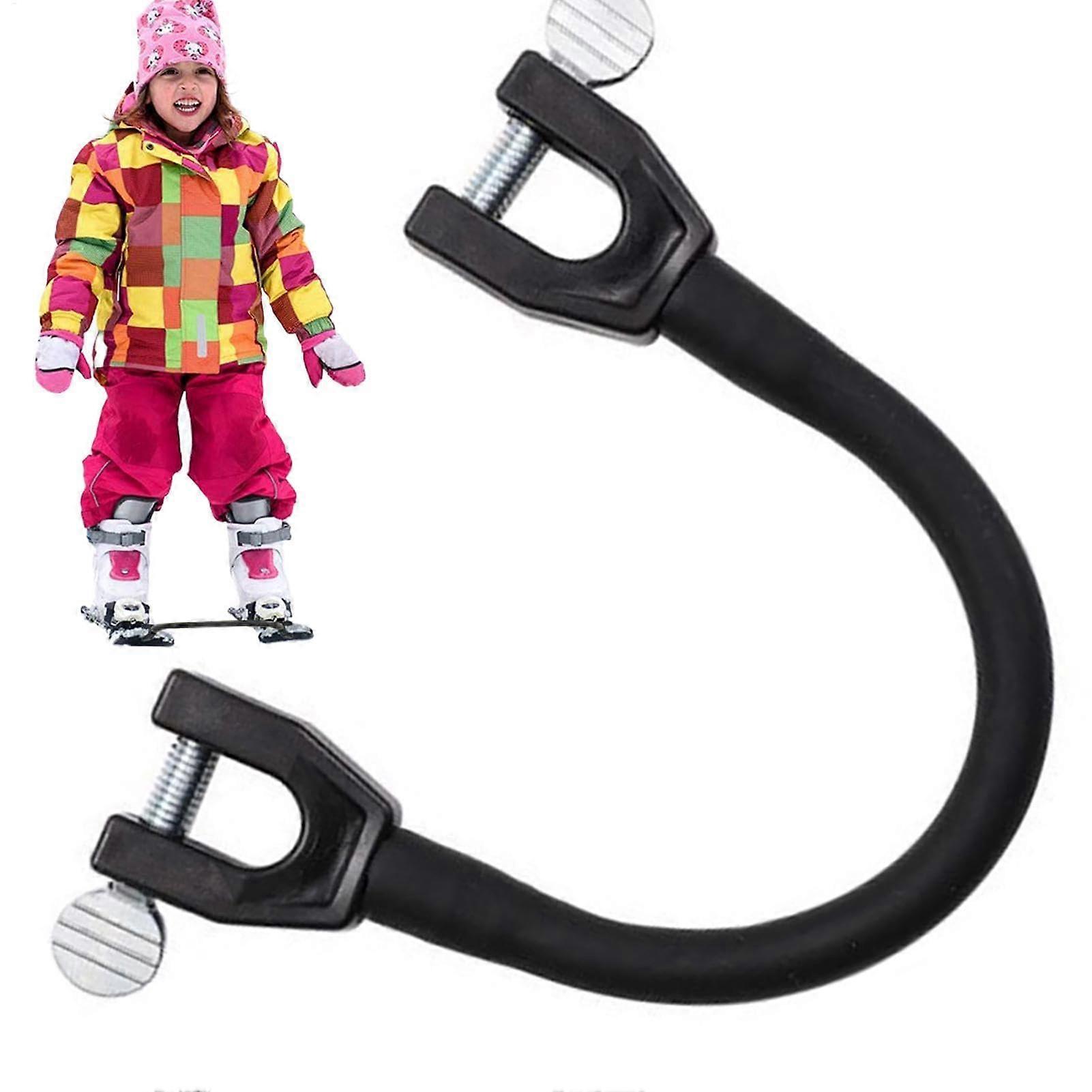 Ski Tip Connector for Beginners with Enhanced Ski Control, Durable Stainless Steel Ski Training Tool