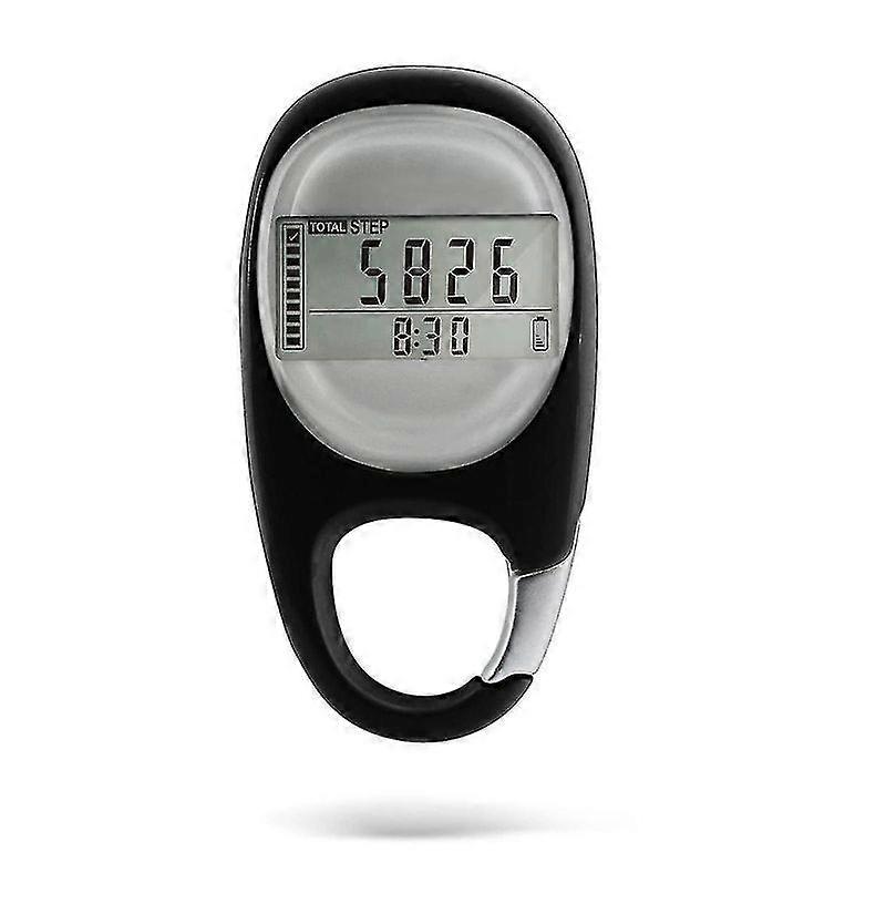Pedometer For Walking, Portable Walking Pedometer 3d Step Counter, Simple Electronic Steps Tracker