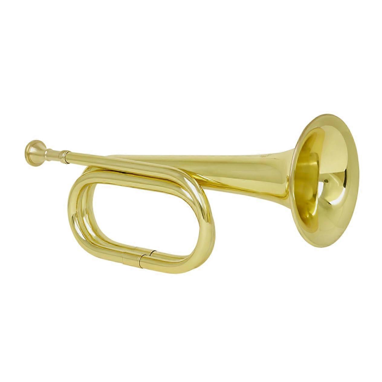 Beginner Copper Trumpet Bugle C Key for Students and Orchestra with Durable EasyPlay Design