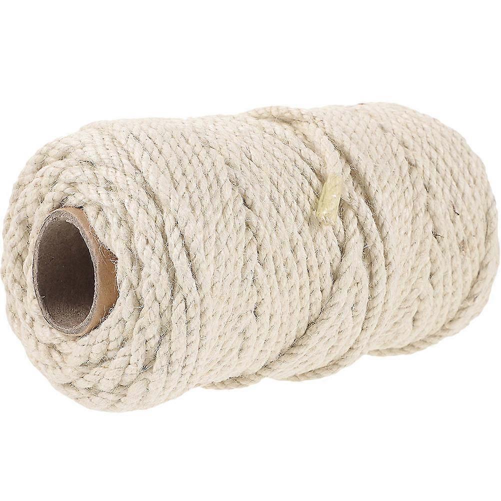 White Sisal Rope Cat Tree Rope for Scratching Post Replacement 1 Roll
