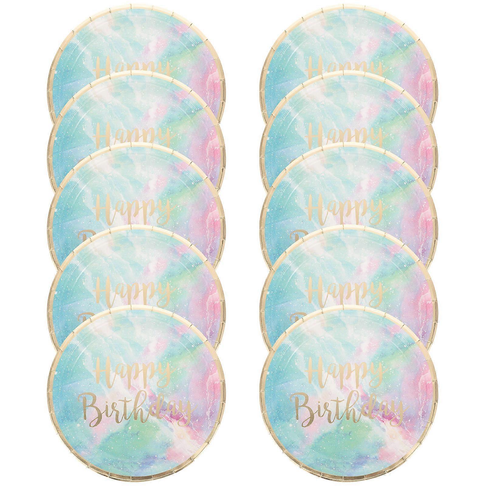 Assorted Color Paper for Party Use 10Pcs Dinner