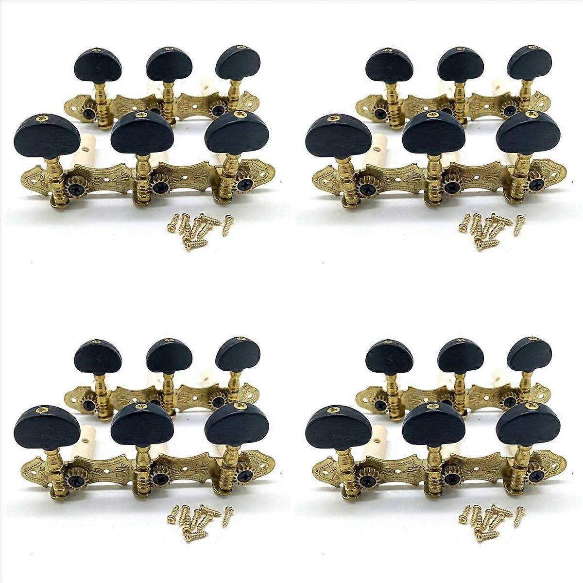 Left Right Guitar String Tuning Pegs Guitar Accessories,Black