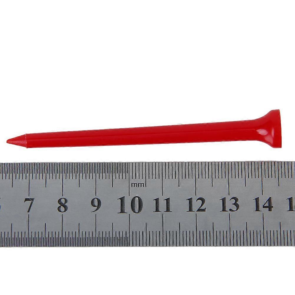 Durable Golf Ball Tees Plastic Tees for Practice Use 100Pcs Random Color