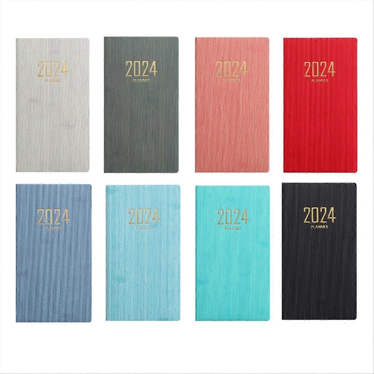 8PCS 2024 Planner Pocket Notebook, Small Calendar