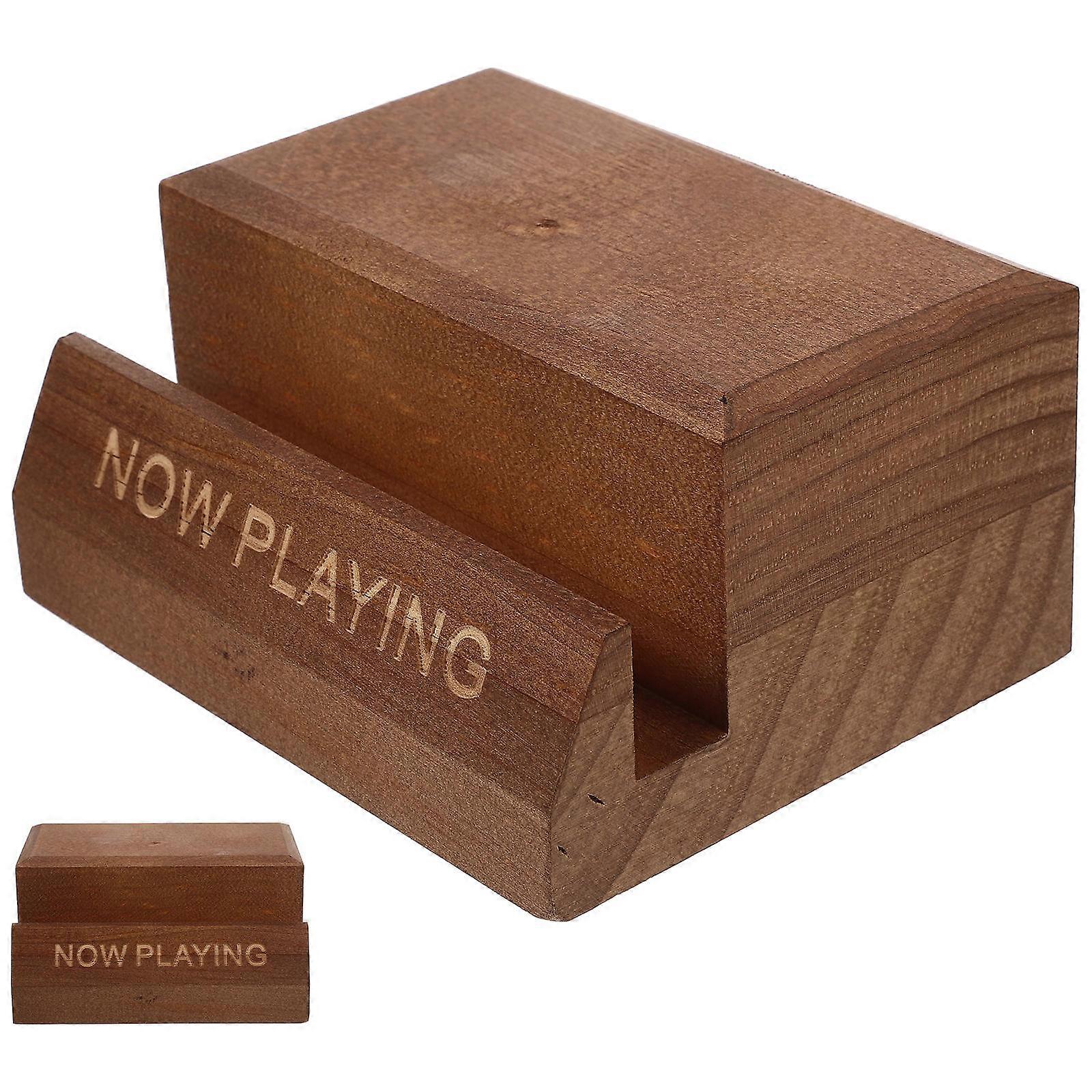 Wooden Vinyl Record Holder for Storage Use Desktop Storage Rack