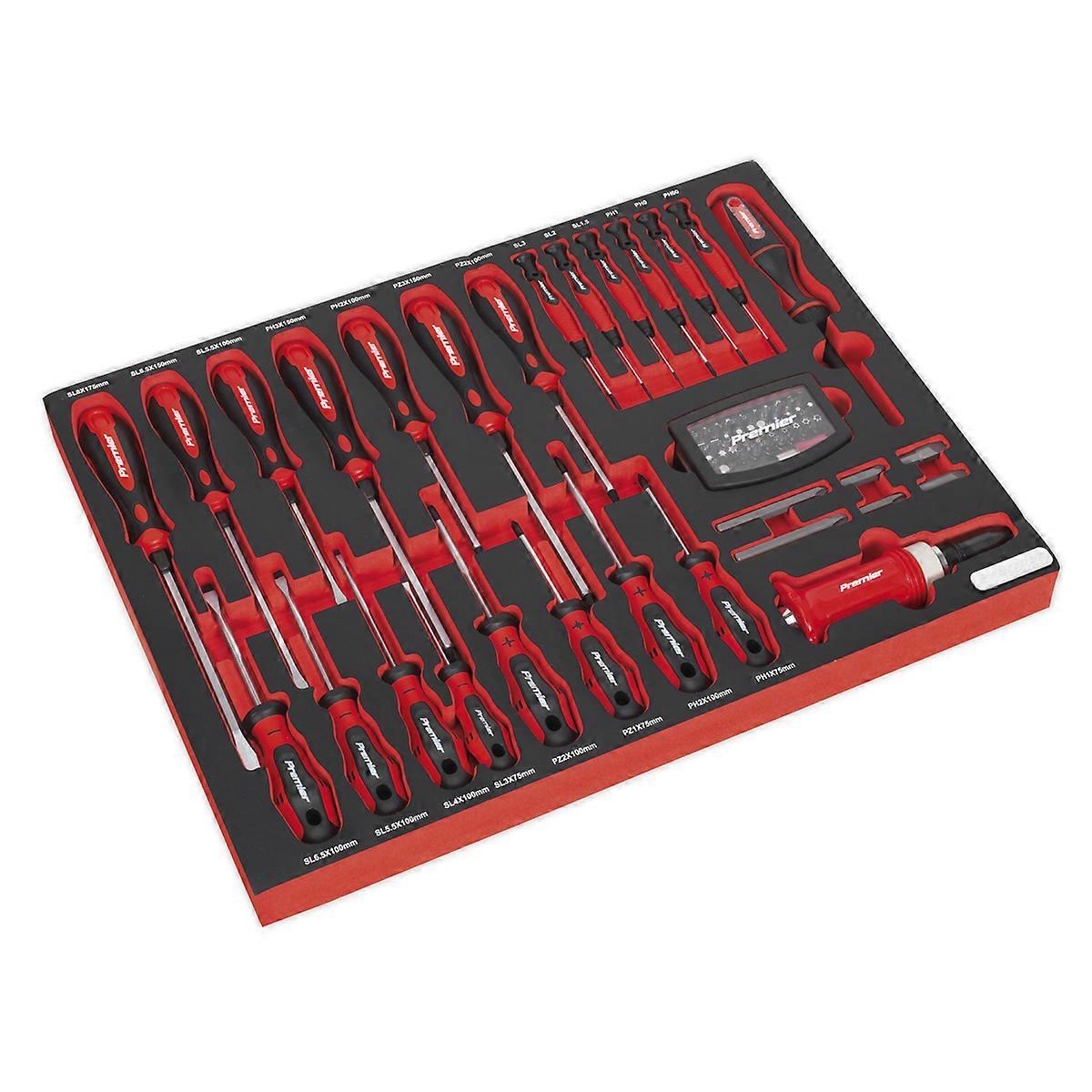 Sealey Tbtp04 Tool Tray With Screwdriver Set 72Pc
