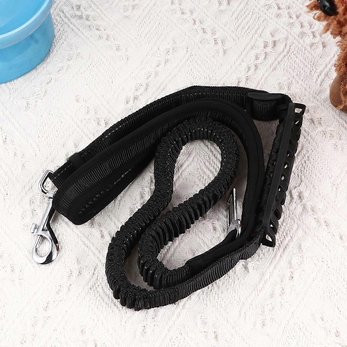 Pet Traction Strap Multi-Function Pulling Rope for Outdoor Use 2Pcs Black