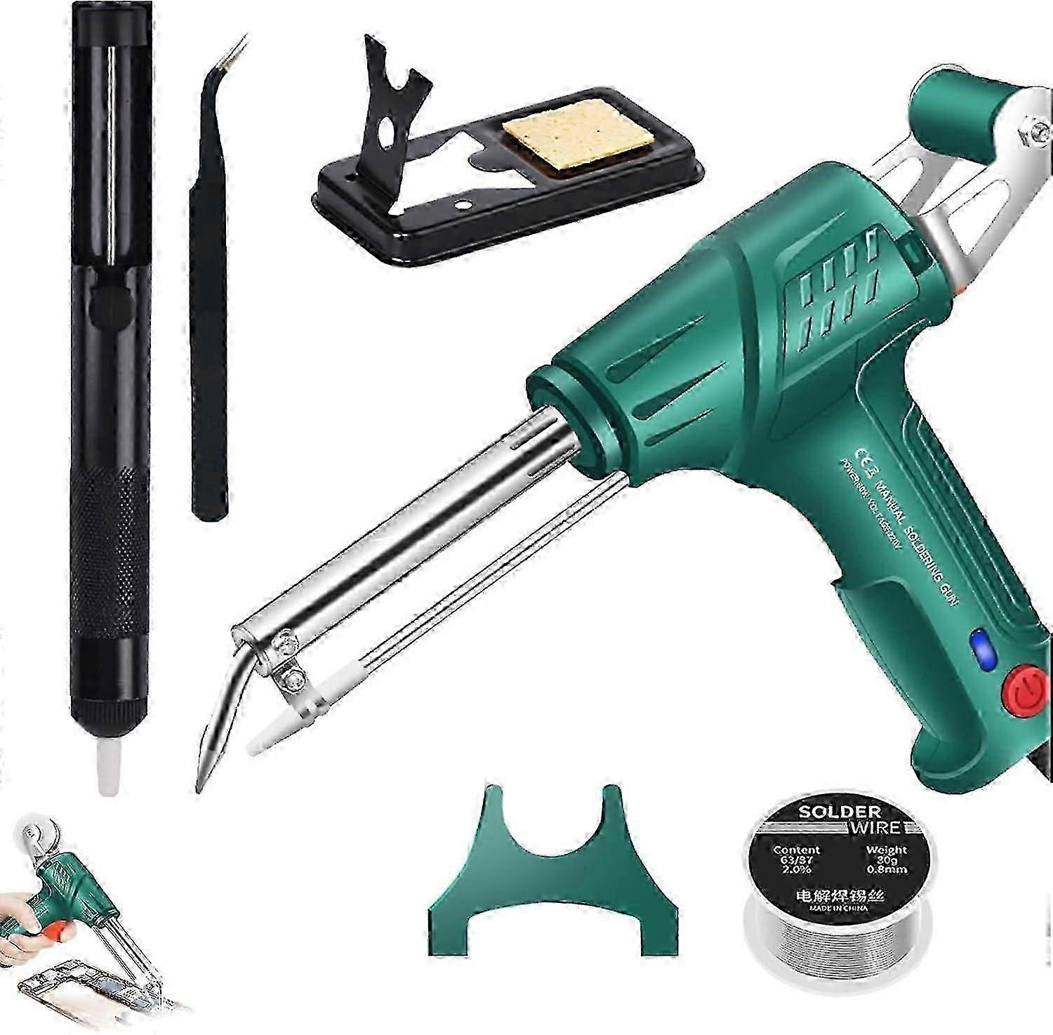 Multipurpose Laser Welding Tool with Heated Soldering Gun Kit