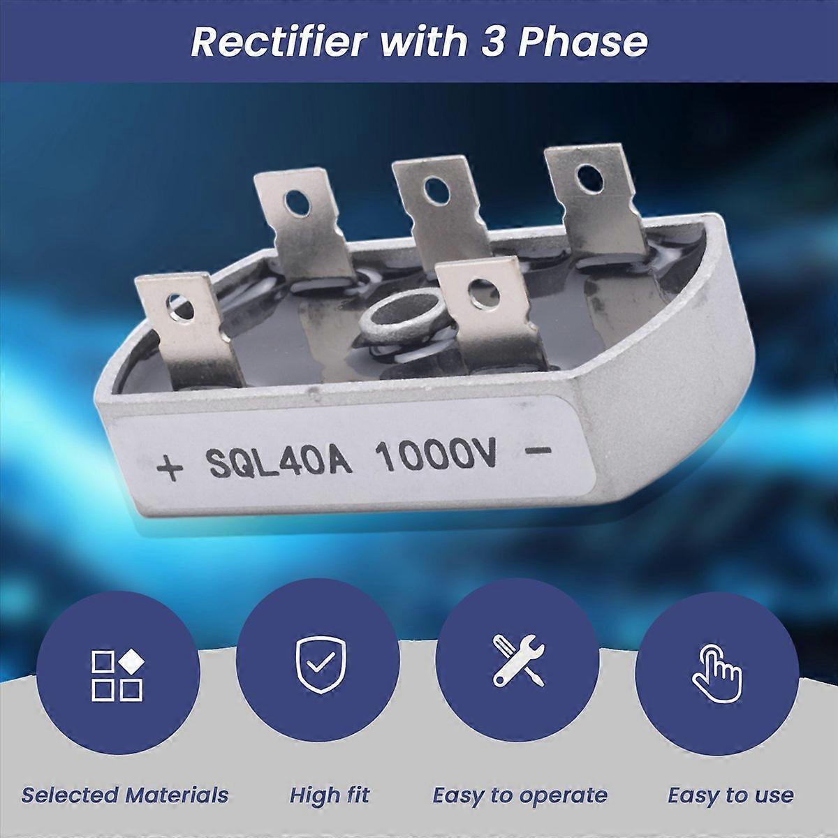 Rectifier with 3 Phase 40A 1000V Diode Bridge SQL40A