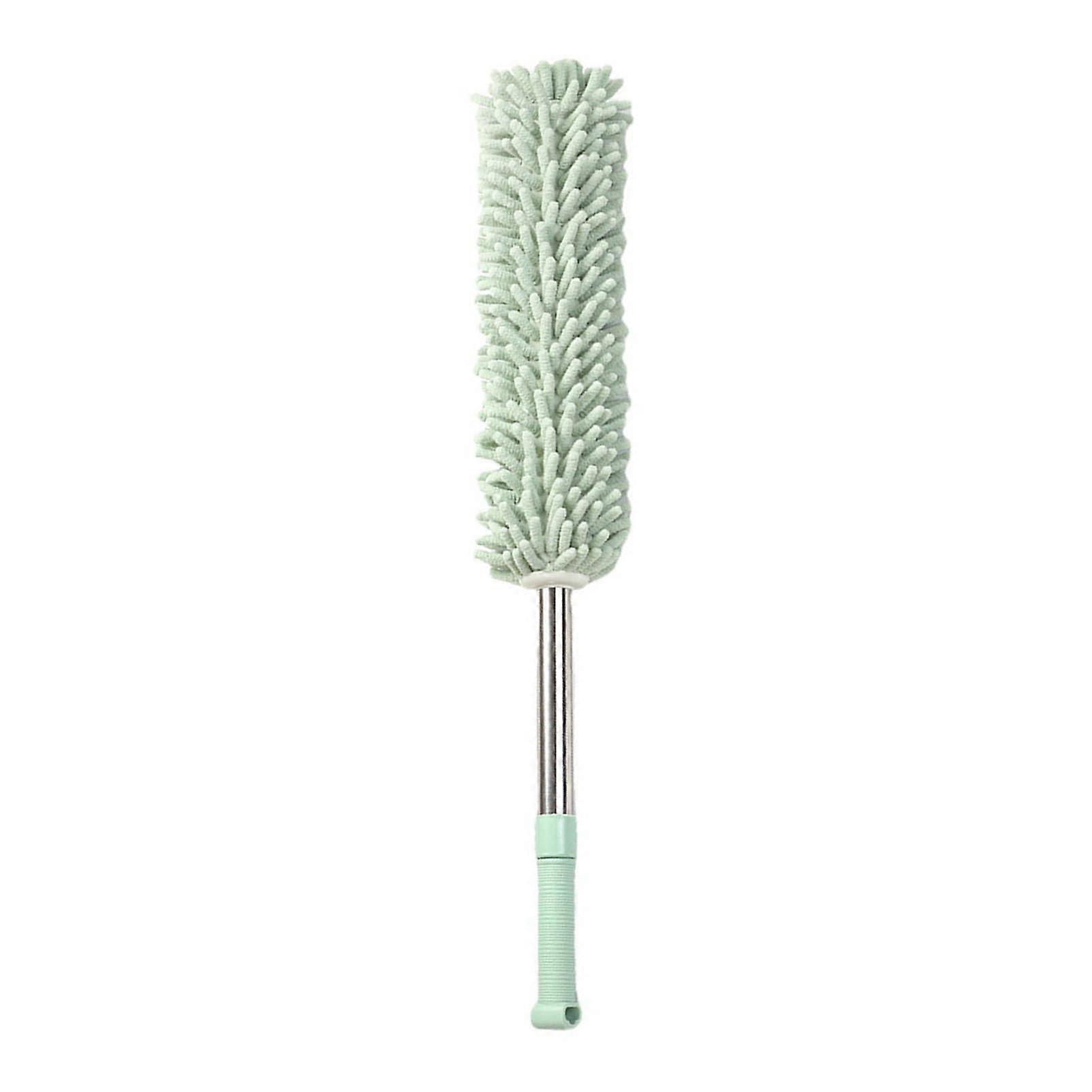 Extendable Microfiber Duster with Adjustable Long Handle, Washable Chenille Head for Home Cleaning