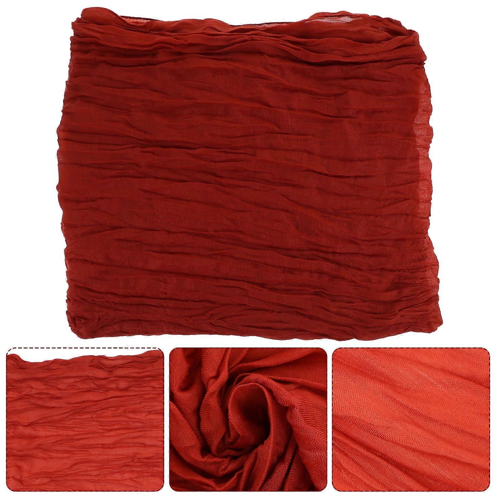Tablecloth Simple Red Polyester Table Runner 1Pack