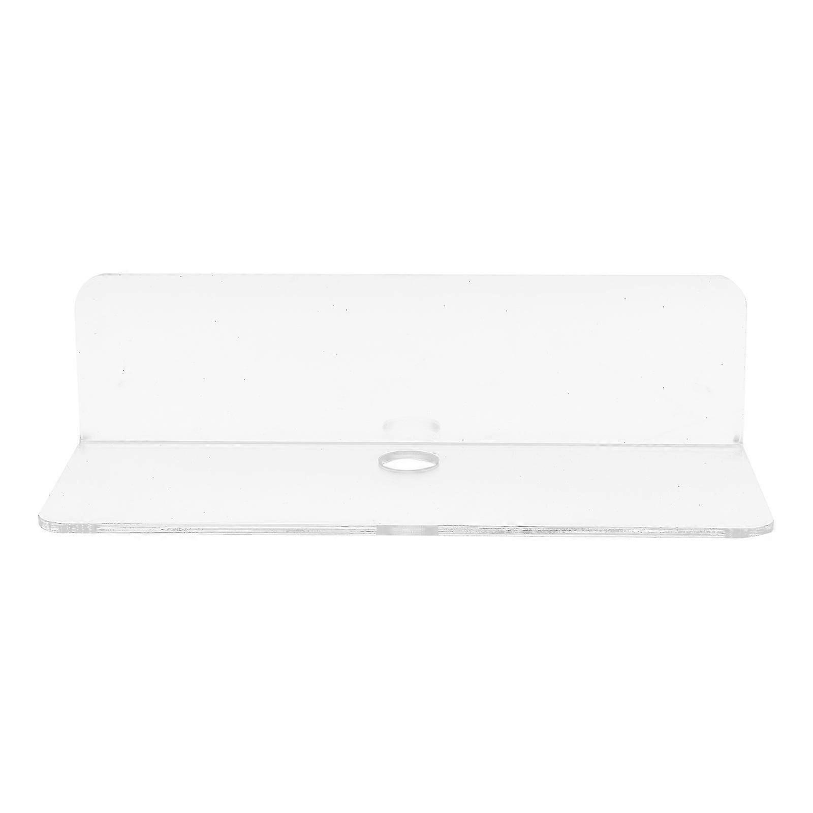 Transparent Acrylic Floating Wall Shelf for Storage Use No Drill Installation