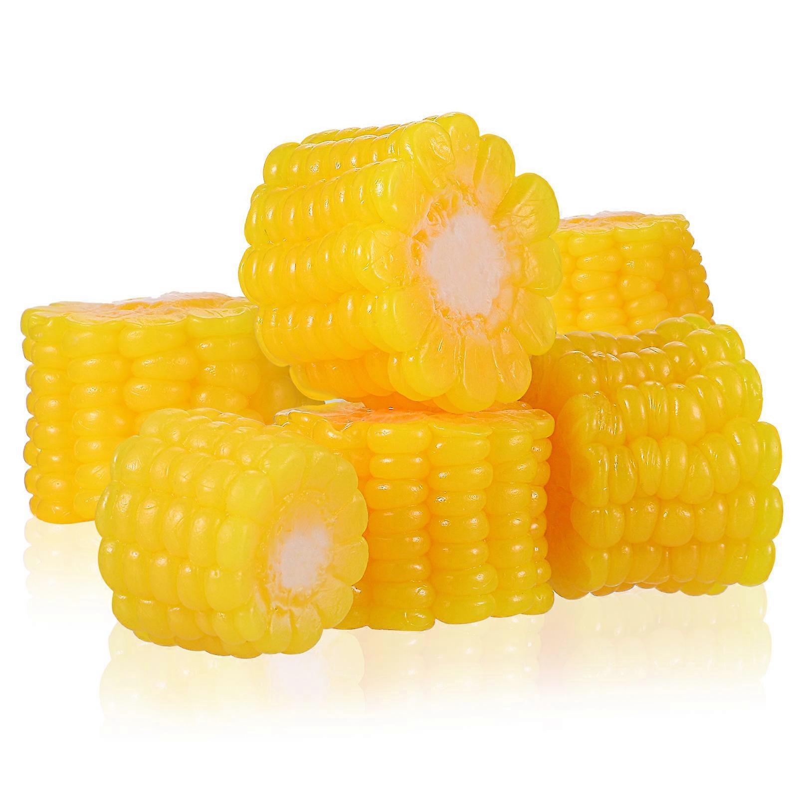 Fake Corn Slices for Decor Featuring 30Pcs Artificial Corn Cut Props