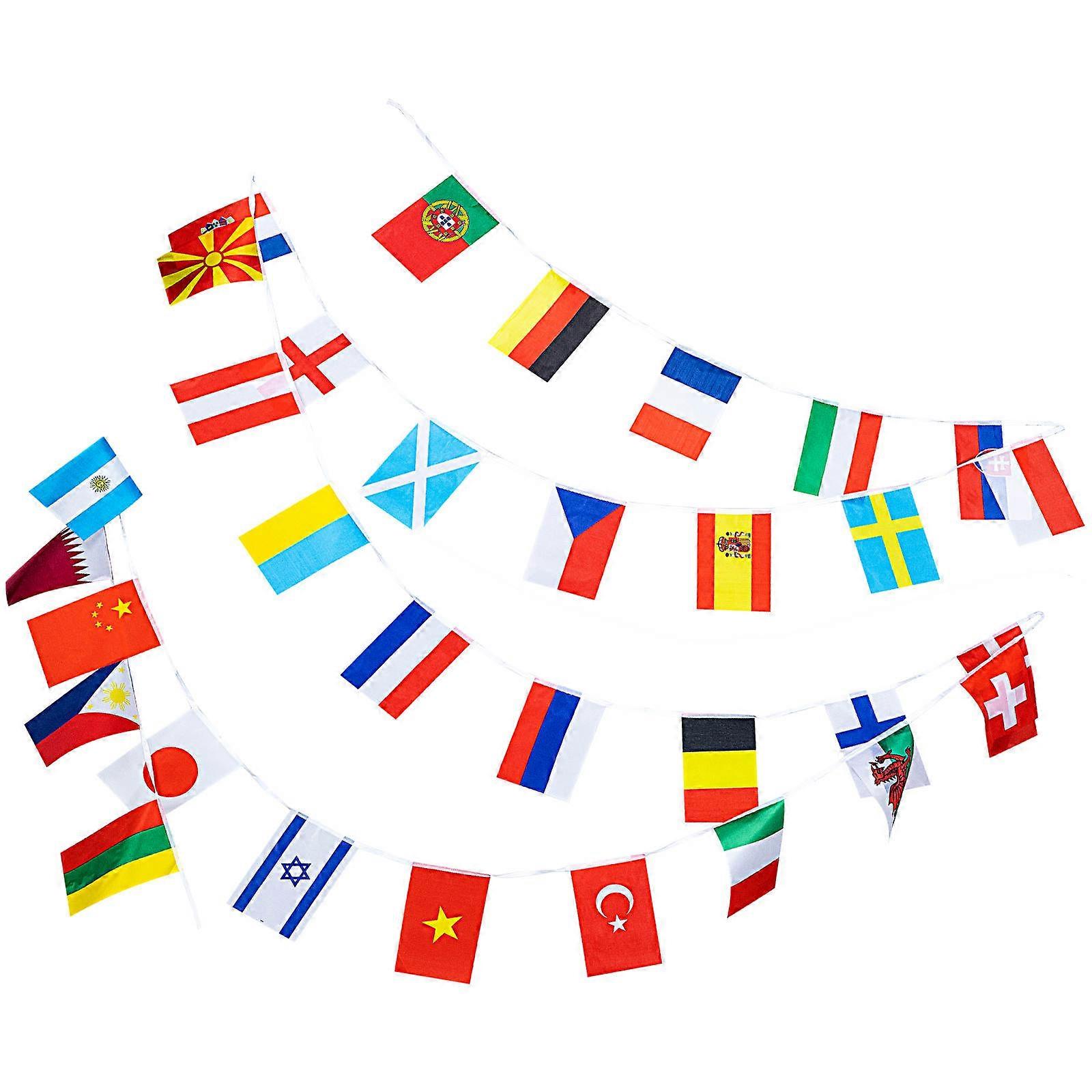 32-countries String Flags Party Decoration Pull Flags Decorative Countries String Flags
