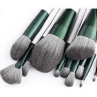 Ensemble de 12 pinceaux de maquillage synthétiques de qualité supérieure - Kit de pinceaux de maquillage INEEDU avec étui blanc