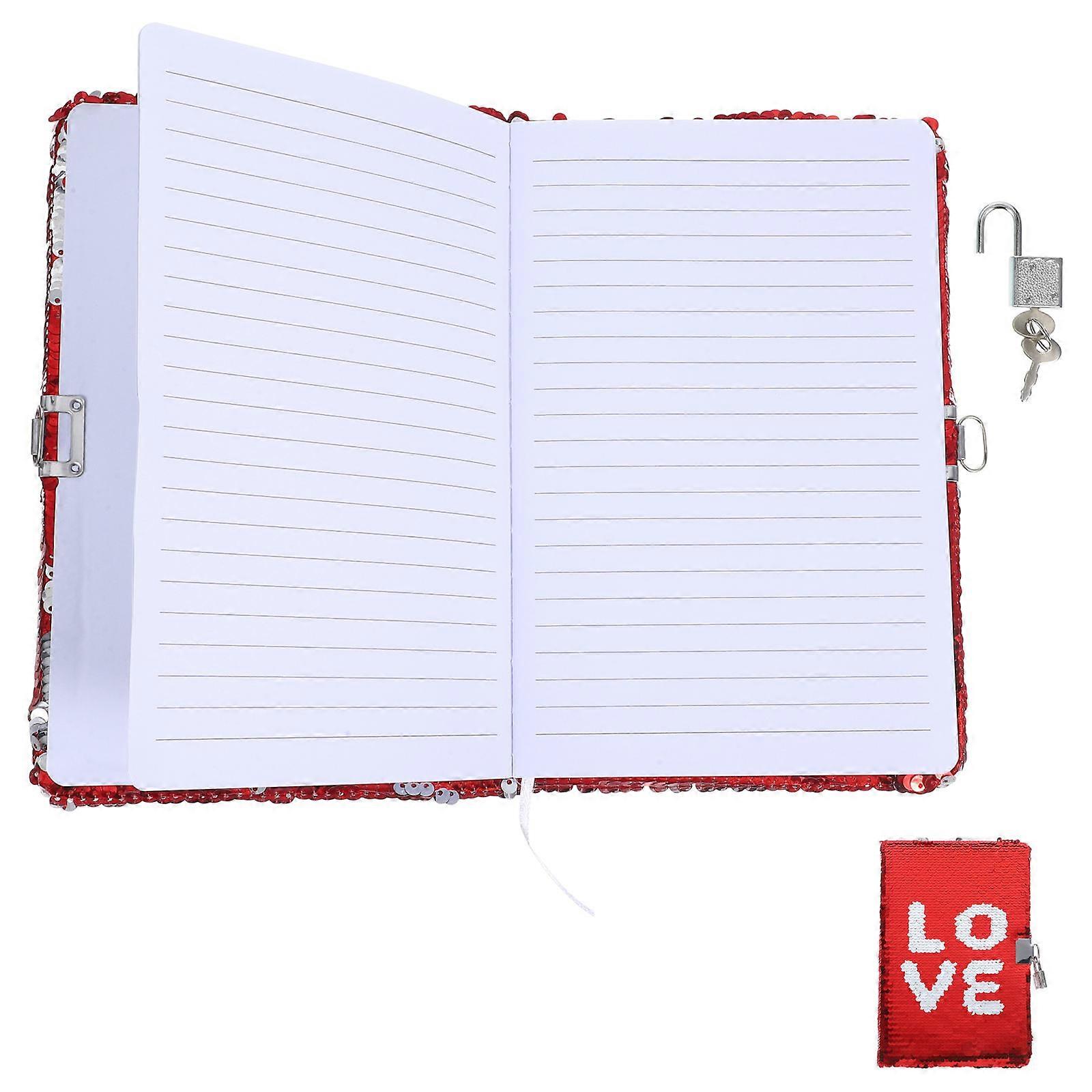 Decorative Planner Notepad Sequin Notebook for Office Use 4Pcs Pack