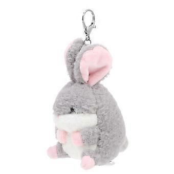 Bunny Plush Toy Plush Rabbit Pendant PP Cotton Made For Employee Welfare 14x7.5cm 1Pcs
