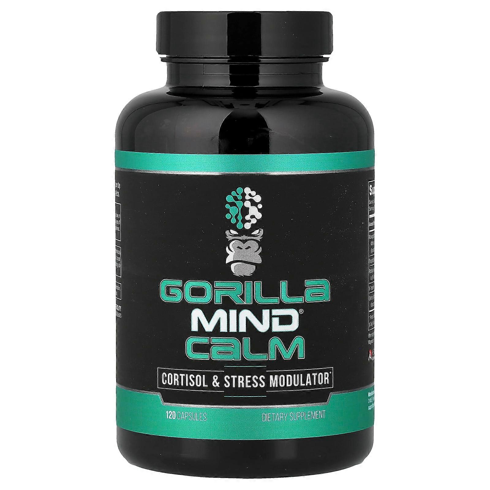 Gorilla Mind, Calm, Cortisol & Stress Modulator, 120 Capsules