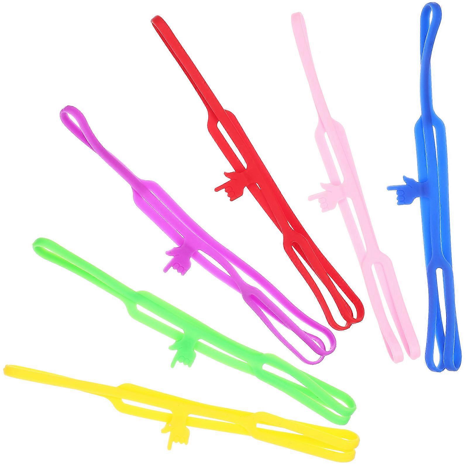 Silicone Bookmark Book Marking Tool for Reading Use 6Pcs Assorted Color