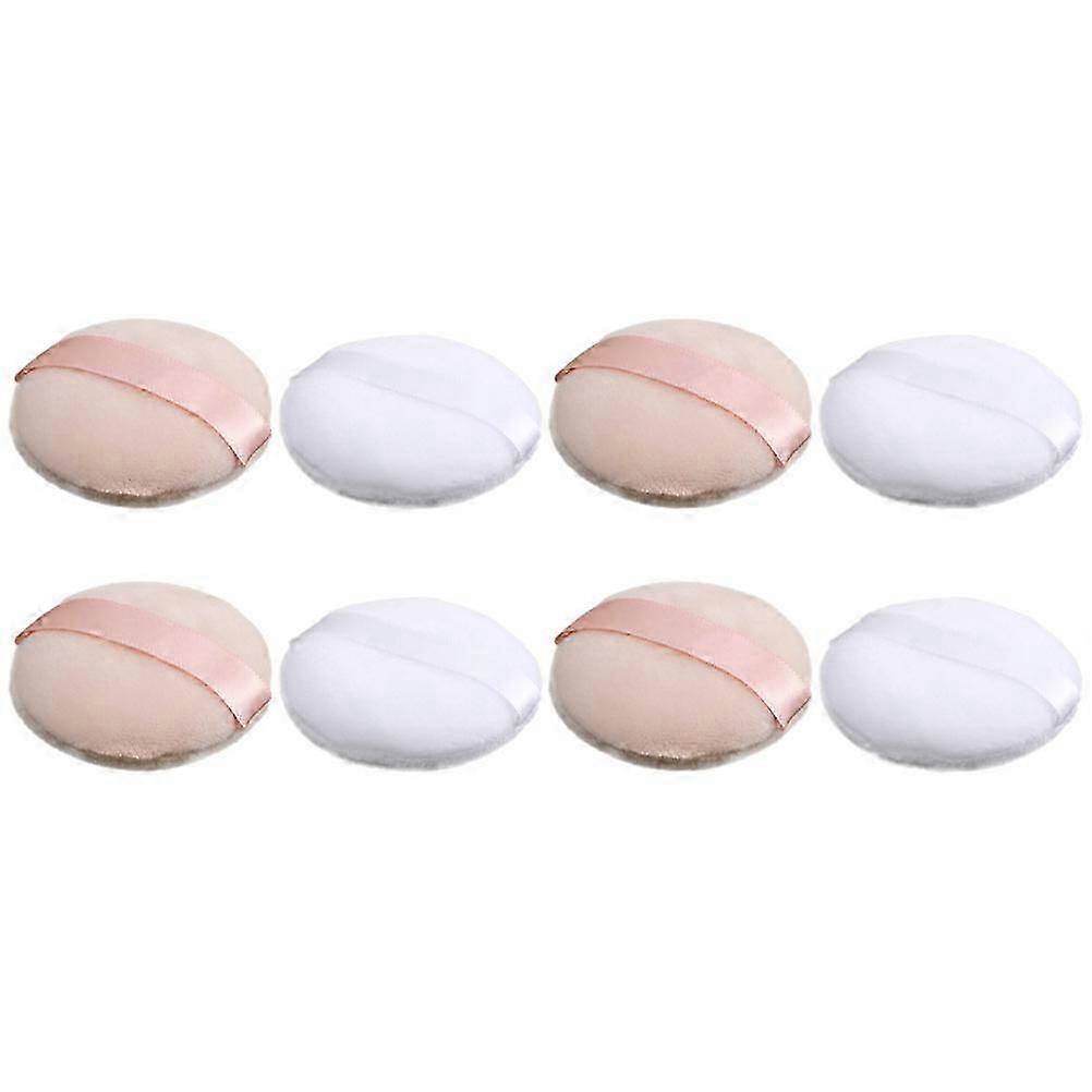 Makeup Powder Supple Flocking for Makeup 8Pcs Comfortable Use