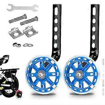 Bicycle Training Wheels with Heavy Duty Steel Construction and Visibility Enhancing Flash Wheel, Easy To Install Stabiliser Kit for 12 14 16 18 20