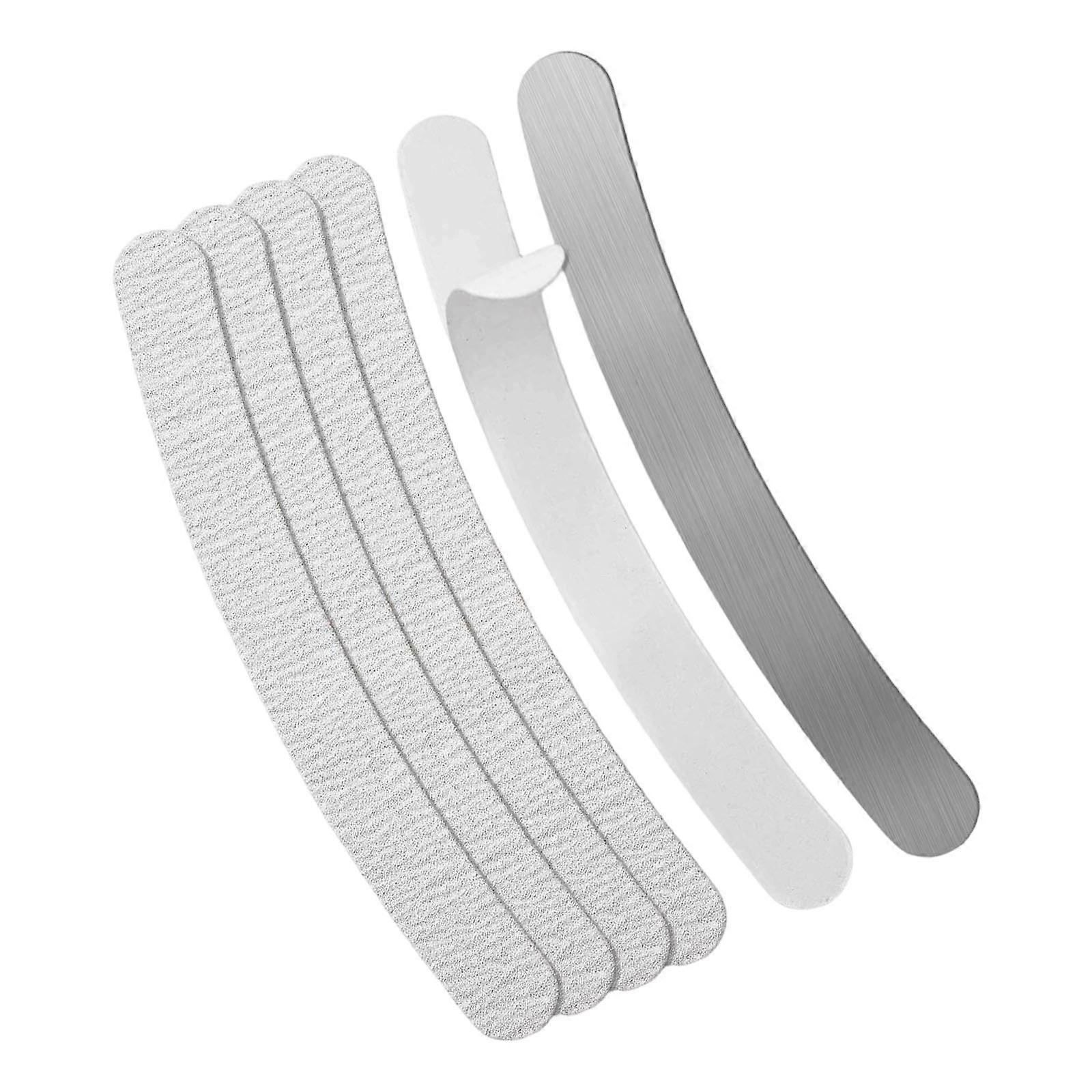 Pack Of 6 Replaceable Nail Buffing Files Ergonomic Handle For Smooth Manicure And Pedicure Multicolor