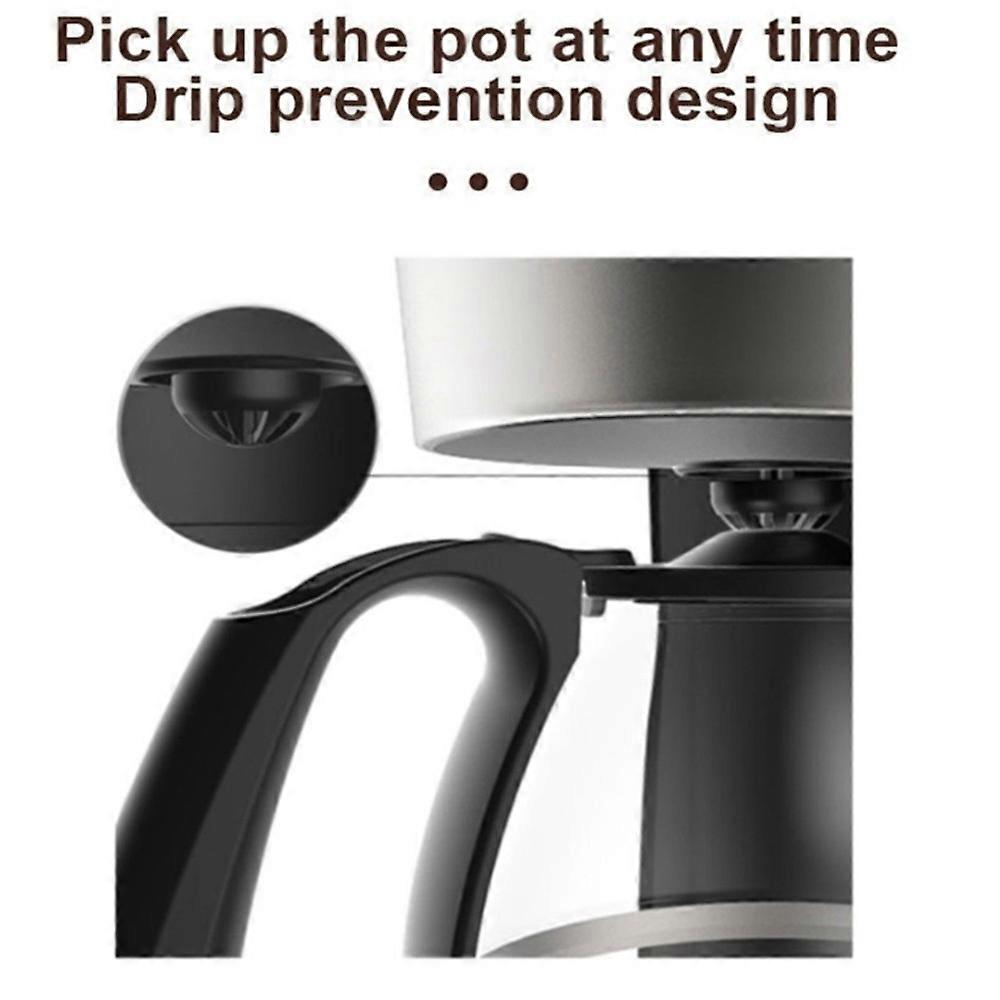Electric Coffee Maker 750ML Large Capacity Thermal Insulation Coffee Machine Automatic Drip Type Machine US Plug