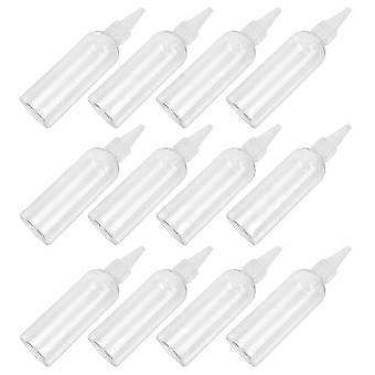 Haarverfflessen met spitse punt, 30-pack lekvrije knijpflesjes voor het kleuren, highlighten en bijwerken van haaraanzet, voor professioneel gebruik in de salon en thuisgebruik.
