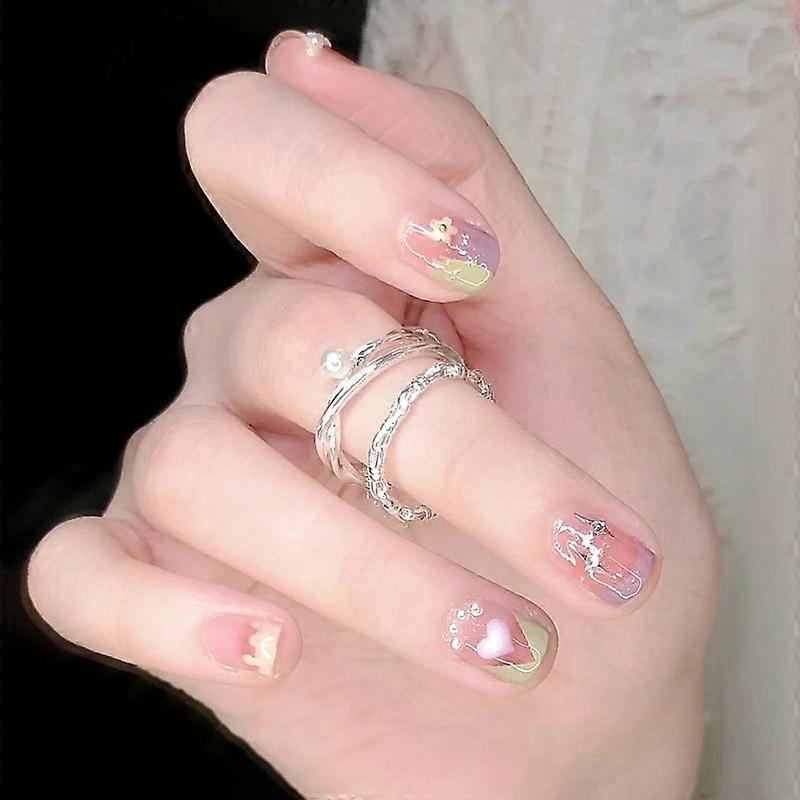 24pcs/box Nail Jelly Glue Finished Patch BY1056