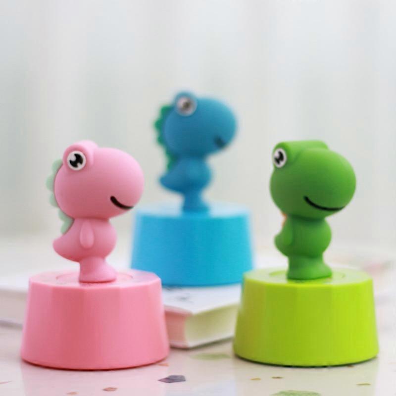 Children's Student Dinosaur Timer Kitchen Self-Discipline Learning Timer Countdown Mechanical Timer Pink
