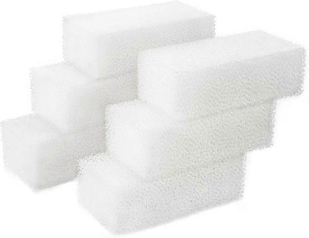 6-Pack Replacement Filter Sponge Pads, Aquarium Foam Insert Compatible with Aqua