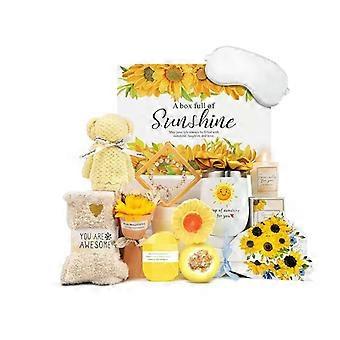 Gift Baskets for Women, Sending Sunshine Sunflower Care Package for Women, Thank