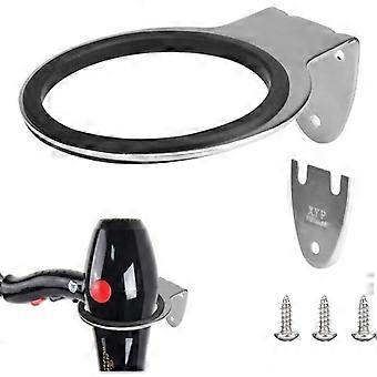 12.55.27.8cmStainless Steel Hair Dryer Holder Wall Mounted Hair Dryer Holder Rustproof Anti-corrosion Hair Dryer Holders with Gasket and Screw for Kit
