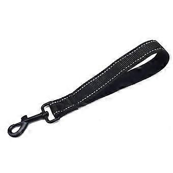Correa corta para perros de 12 pulgadas, resistente, para tráfico, con mosquetón, de nailon reflectante, xx