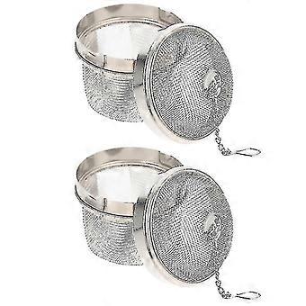 6X6Cm Unisex Watches 2Pcs Multi-Function Jewelry Clean Basket Stainless Steel Seasoning Infuser Ball