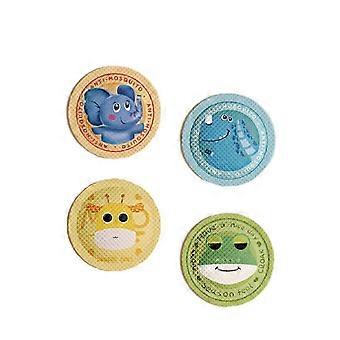 DLM Hebilla Repelente de Mosquitos 1box,Bandas de botón de silicona para repelente de mosquitos 12unidad,Deet Free Seguro Adultos Niños Camping al aire libre