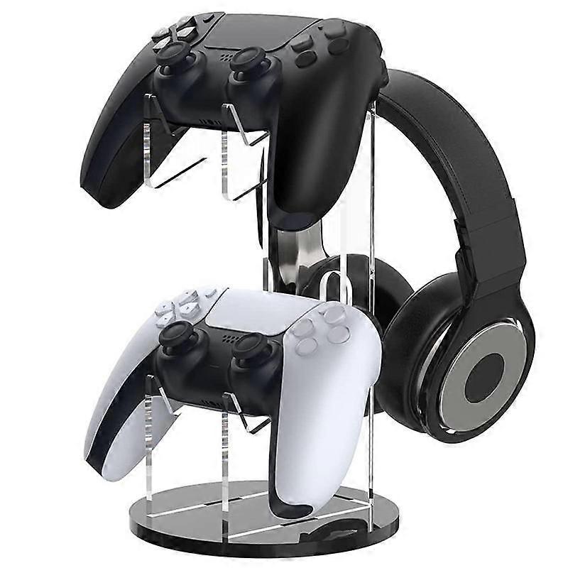 Universal Game Controller Holder Crystal Acrylic Gamepad Display Stand Gamepad Support Bracket Rack compatible withPS4/5 compatible withSwitch