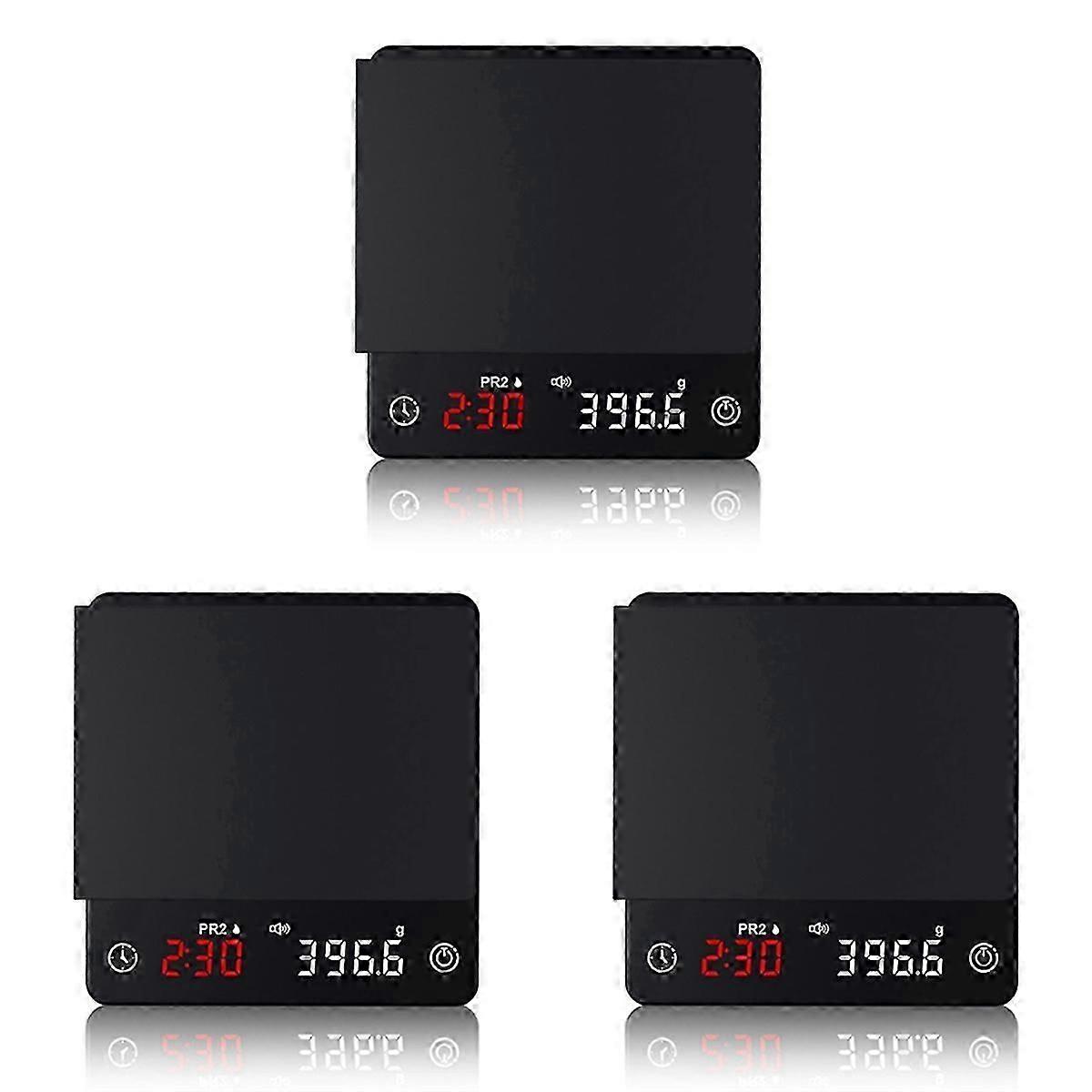 Mini Digital Coffee Scale  0.1g Precision Smart Kitchen Scale with Rechargeable Type-C, Touch LED Screen, Auto Espresso Mode for Home Barista