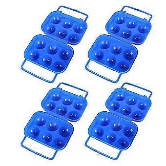 4pcs Tragbarer Eierhalter Träger Camping Carrier Faltei