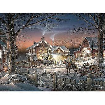 Terry Redlin - Trimming the Tree - 500 Piece Jigsaw Puzzle
