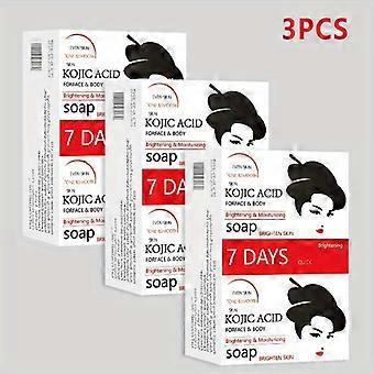 Kojic Acid Face and Body Soap, Brightening Moisturizing Bar, Natural Ingredients for Even Skin Tone