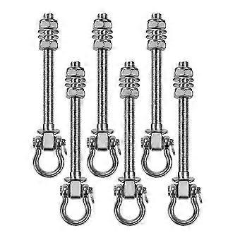 6pack Heavy Duty Swing Hangers with Bearings Stainless Steel Hardware compatible withWood & Metal Beam compatible withHanging Hammocks 7