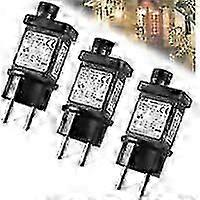 31V 6W LED Transformer: 3 Pieces Flashing Socket with Timer Function, Waterproof IP44 LED Transformer, Memory Function, 8 Modes, for Christmas Lights-